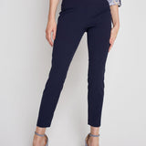 Roz & Ali Secret Agent Pants with Slim Leg & Wide Waistband - Petite