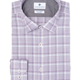 Ryan Seacrest Distinction Men's Amethyst Plaid Dress Shirt Purple