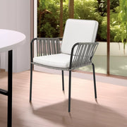 Outdoor Cushioned Rattan Patio Chair (set Of 4)