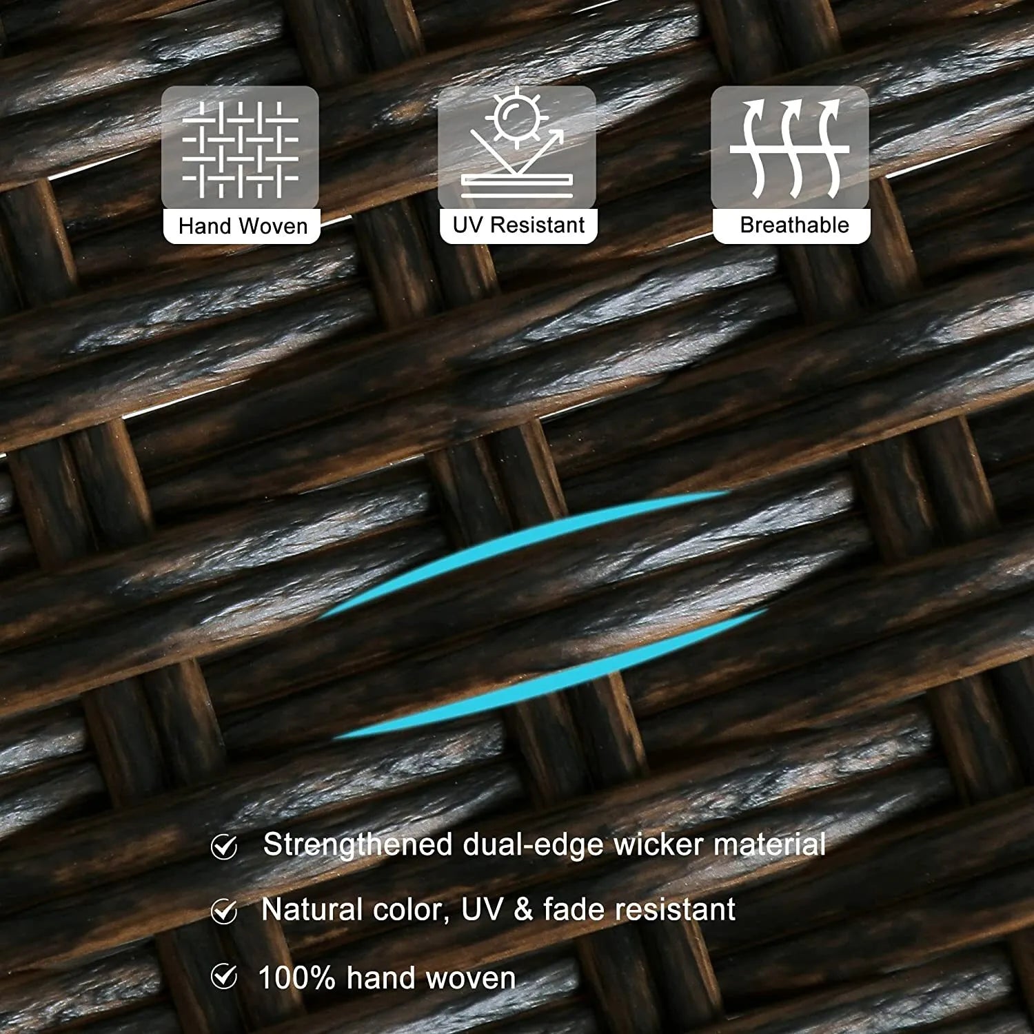 Outdoor Cushioned Wicker Patio Chair (set Of 2)