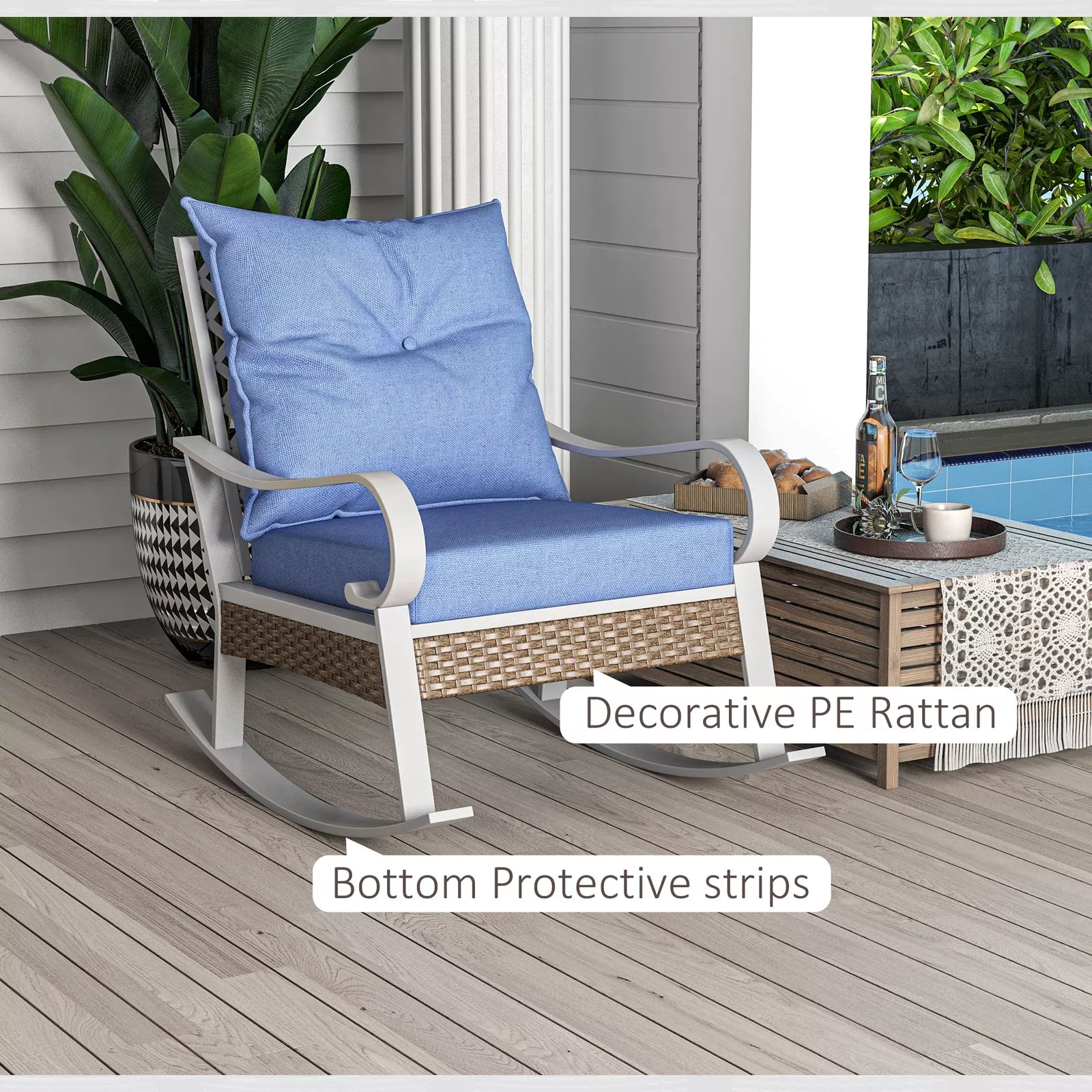 Chaya Outdoor Patio Rocking Chair