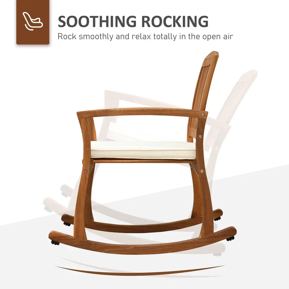 Dorothy Wooden Outdoor Patio Rocking Chair
