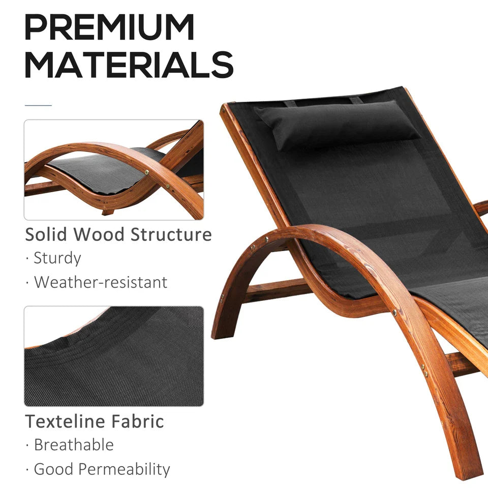 Cochran Wooden Outdoor Lounge Chair