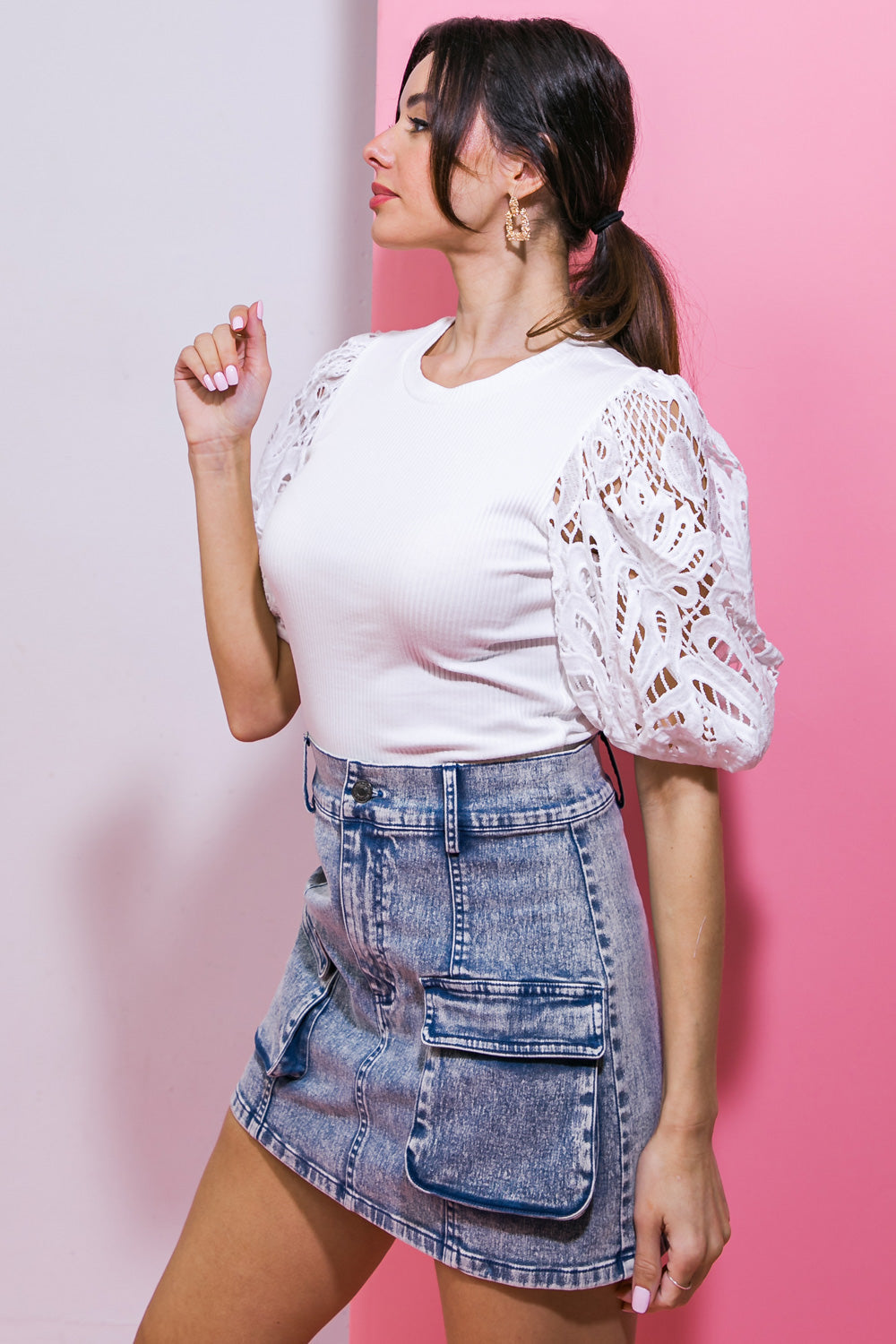 Getting Into The Groove Knit Top