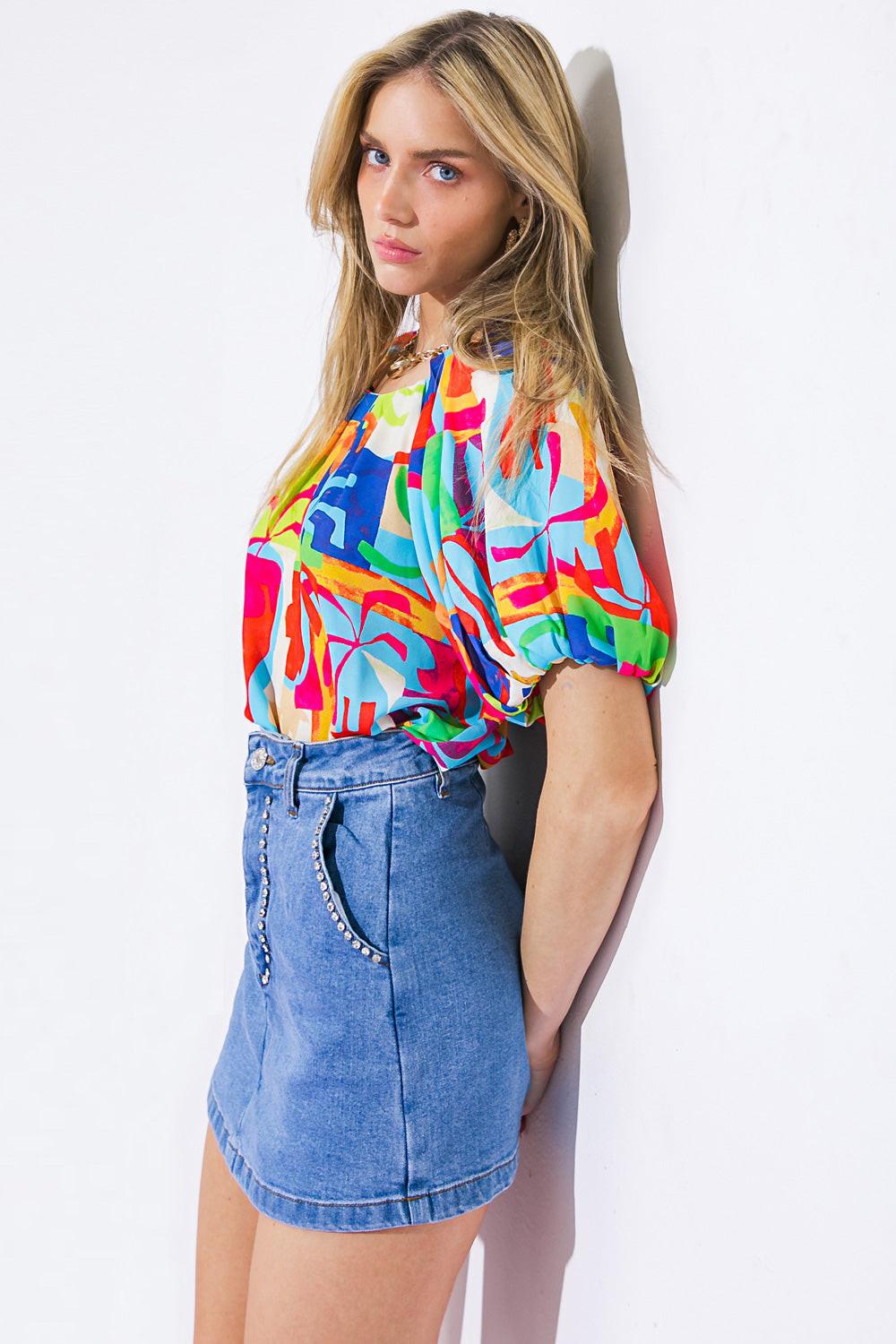 Graceful Beauty Woven Top | Includes Plus Size