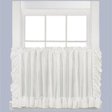 Saturday Knight Limited Sarah Window Valance in White 82"W x 36"L