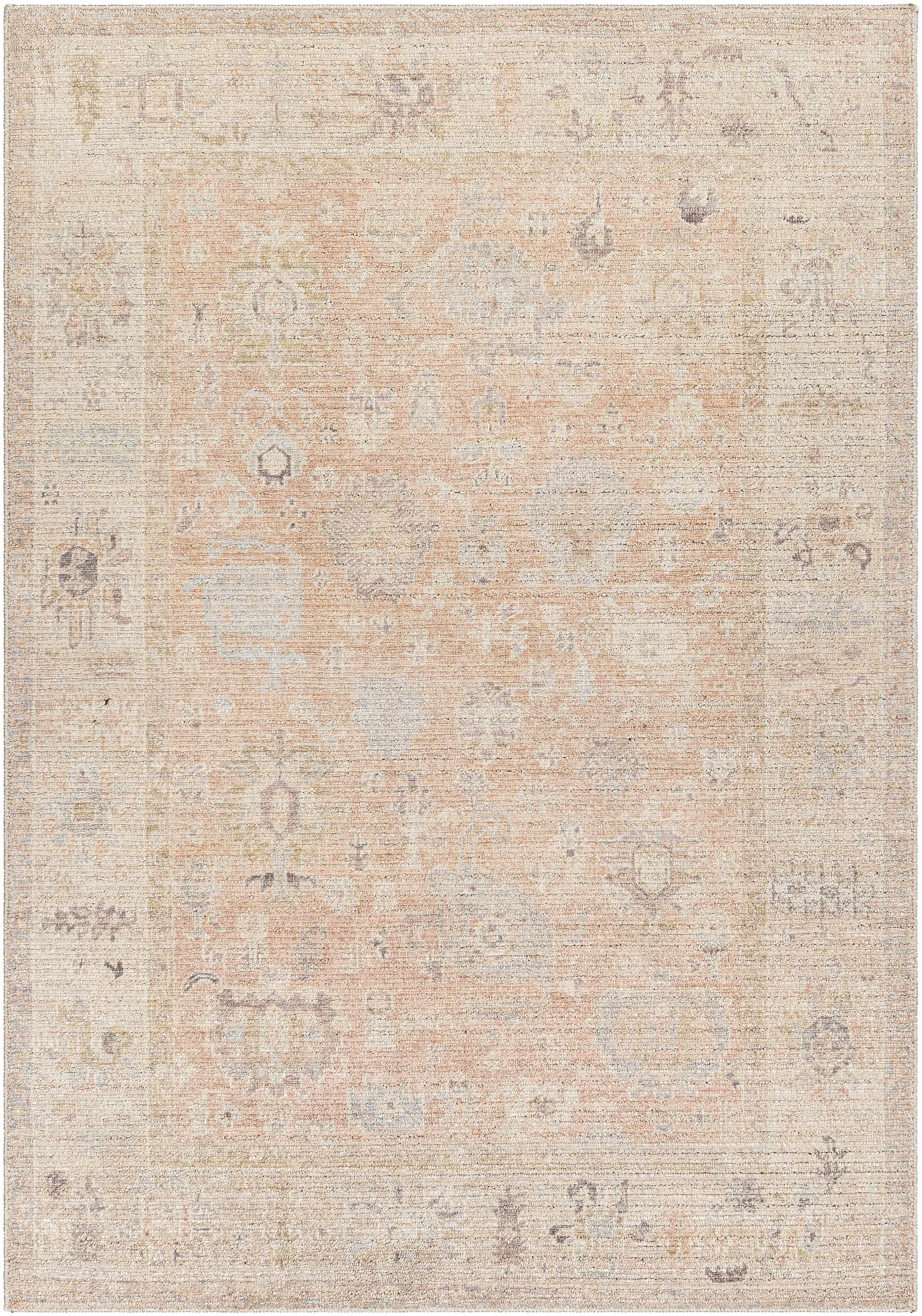 Marlene Damask Blush Area Rug - Becki Owens X Livabliss