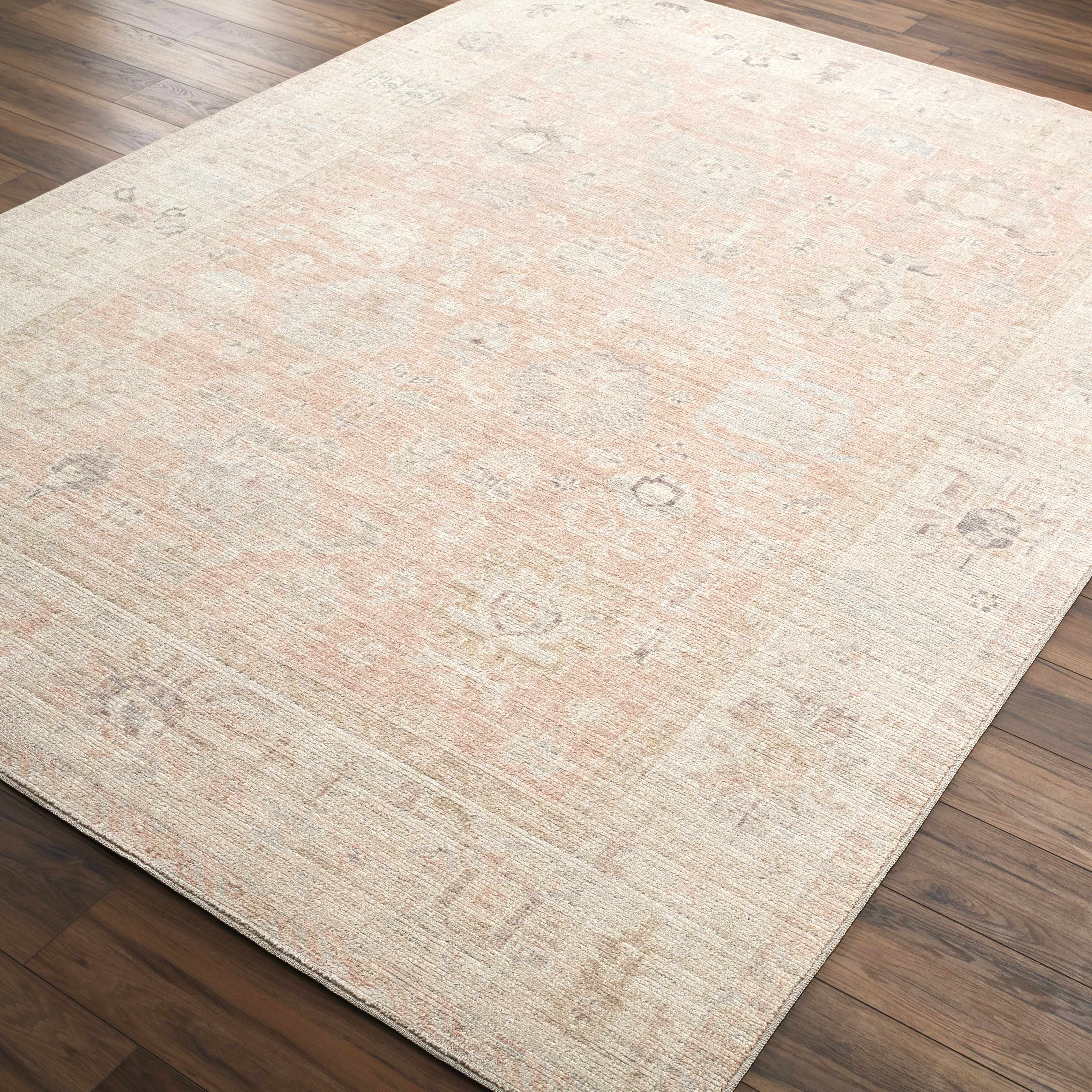 Marlene Damask Blush Area Rug - Becki Owens X Livabliss