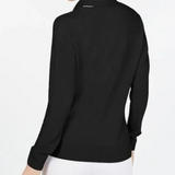 Karen Scott Women's Embellished Scarf Sweater  Black Size Medium