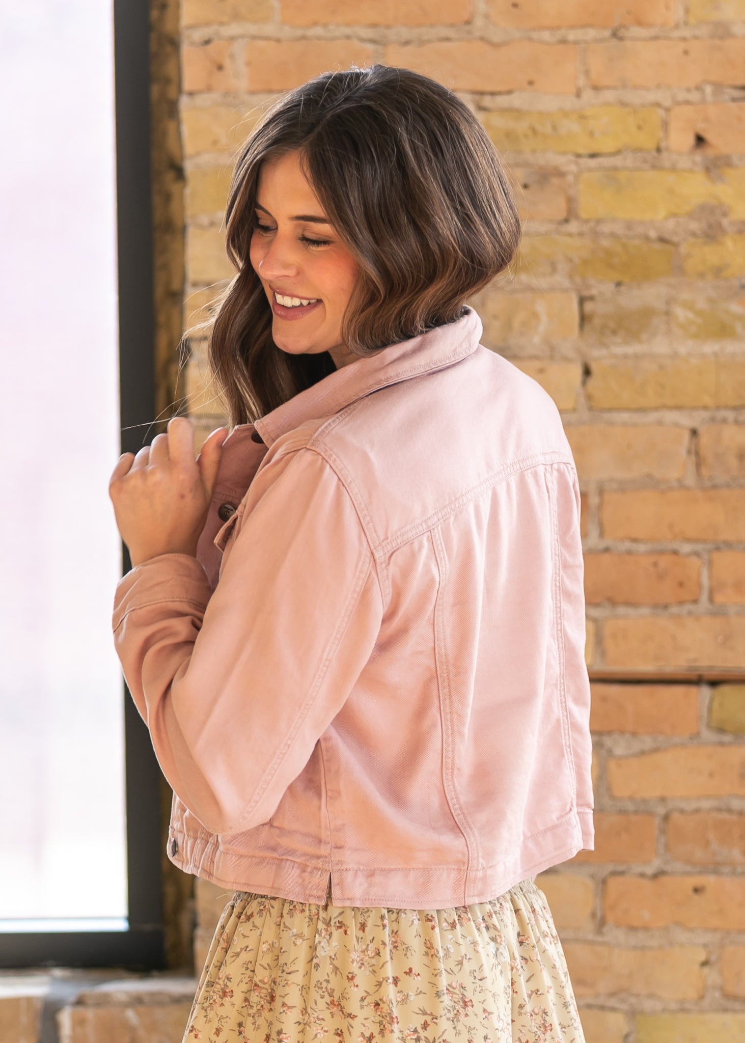 Shea Blush Lightweight Denim Jacket