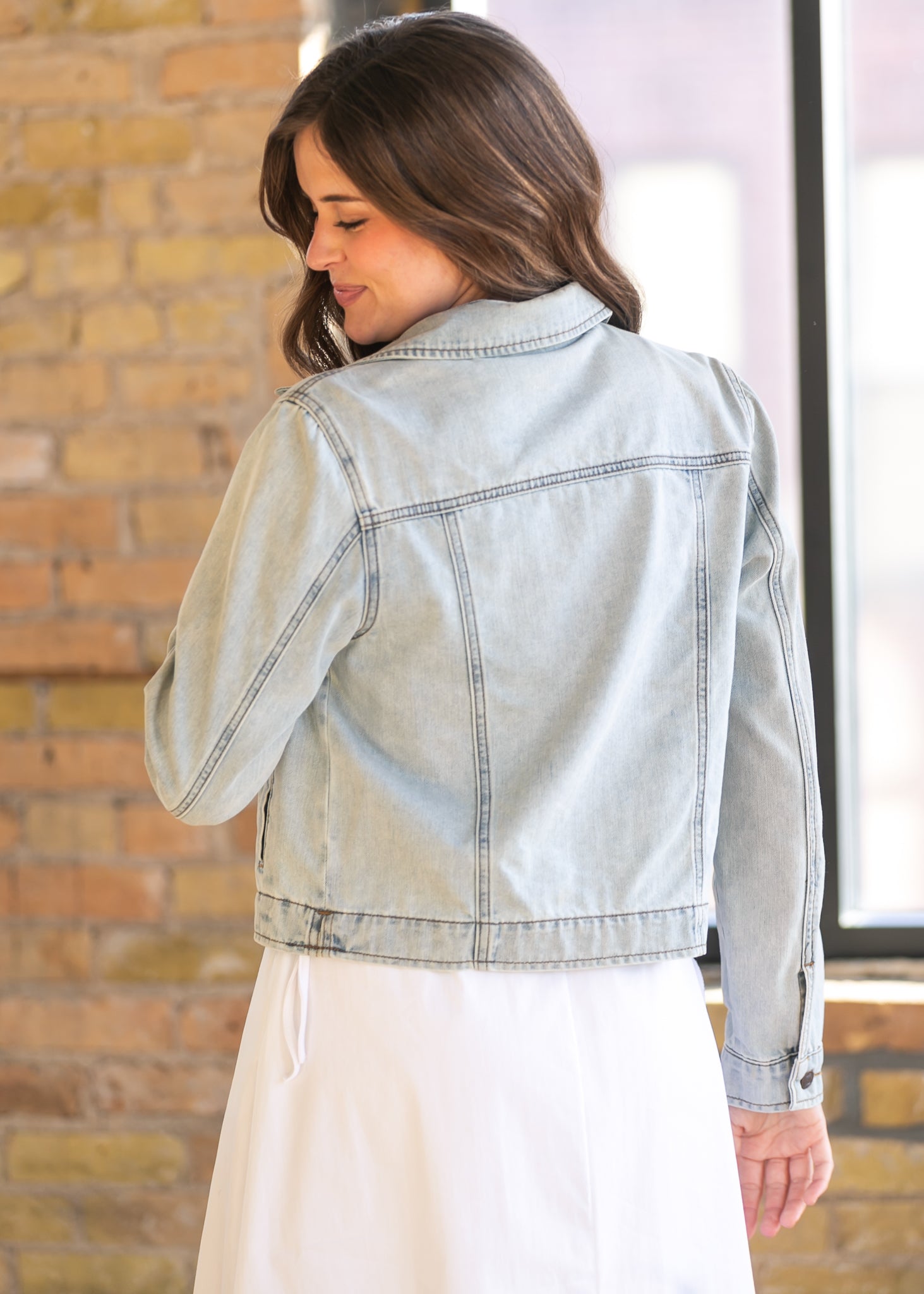 Shea Light Wash Lightweight Denim Jacket