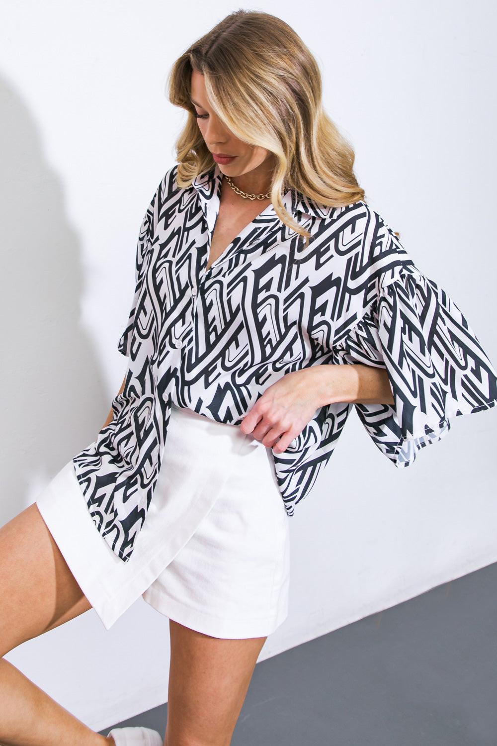Pretty On Point Woven Top