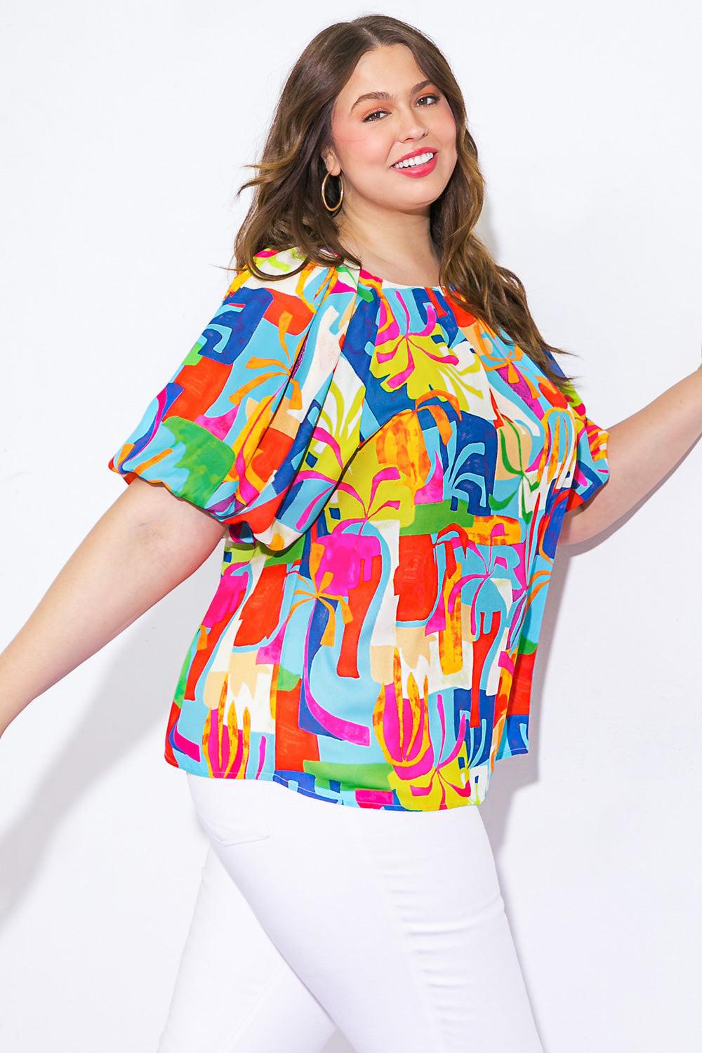 Graceful Beauty Woven Top | Includes Plus Size