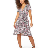 Leota Women's Brandy Dress in Brushstroke Leopard Fruit