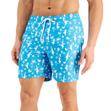 Club Room Men's Mahalo Hula 7 Swim Trunks Blue Size XX-Large