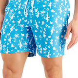 Club Room Men's Mahalo Hula 7 Swim Trunks Blue Size XX-Large