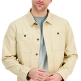 Alfani Men's Twill Overshirt Brown Size Large