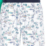 Club Room Men's 2 Pk Tropical & Solid Boxer Shorts White