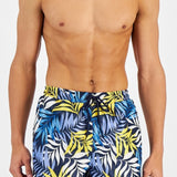 INC International Concepts Men's Palm Leaves 5 Board Shorts Blue Size XX-Large