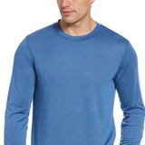 Perry Ellis Men's Jersey Long Sleeve Pajama T-Shirt Blue Size Large