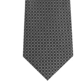 Kenneth Cole Men's Abstract Print Iridescent Geo Slim Neck Tie Gray  Size One Size