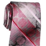Van Heusen Men's Silk Medallion Neck Tie Pink Size Regular