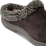 Weatherproof Vintage Men's Indoor Outdoor Sole Slip on Slippers Black Size Large