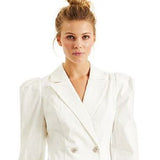 INC International Concepts Women's Culpos  Crystal-Button Blazer Dress  White Size M