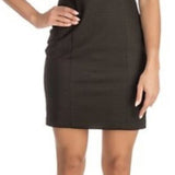 Guess Women's Ribbed Sleeveless V Neck Short Evening Body Con Dress Black Size 0