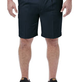 Haggar Men's Big & Tall Cool Pro Pleat Front Shorts Blue Size 50