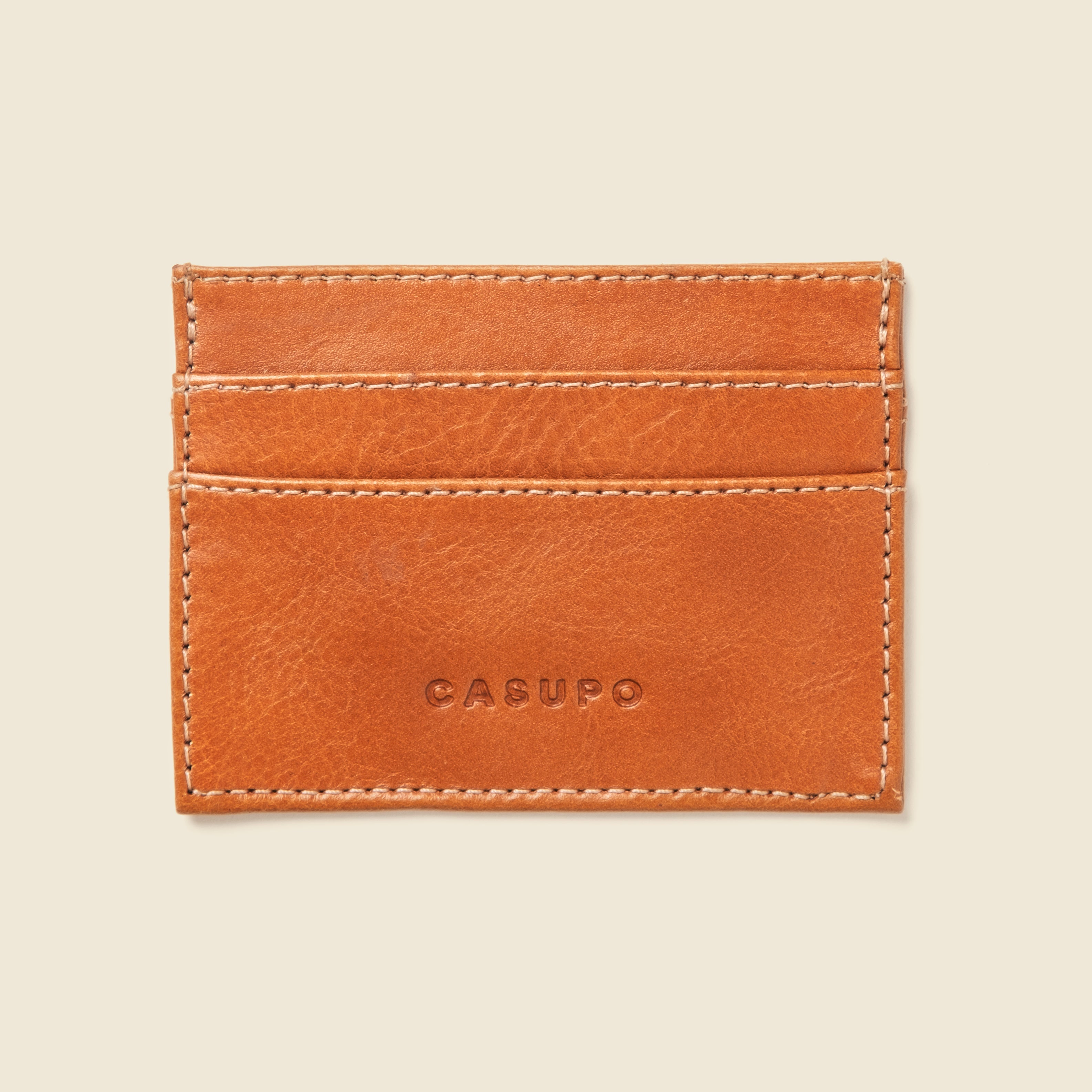 Slim Card Holder Wallet With Rfid Protection - Natural