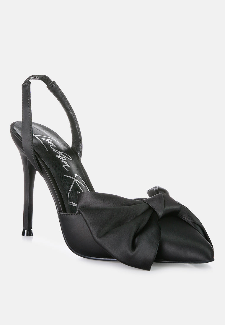 Smitten Bow Stiletto Heel Slingback
