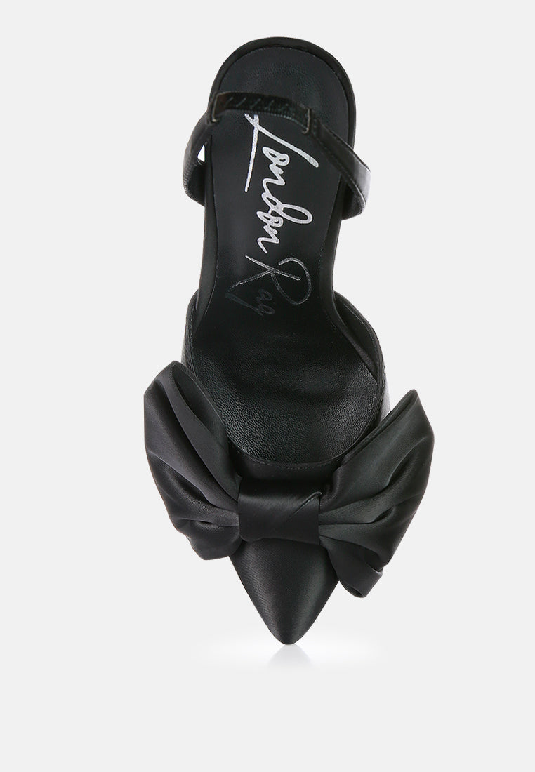 Smitten Bow Stiletto Heel Slingback