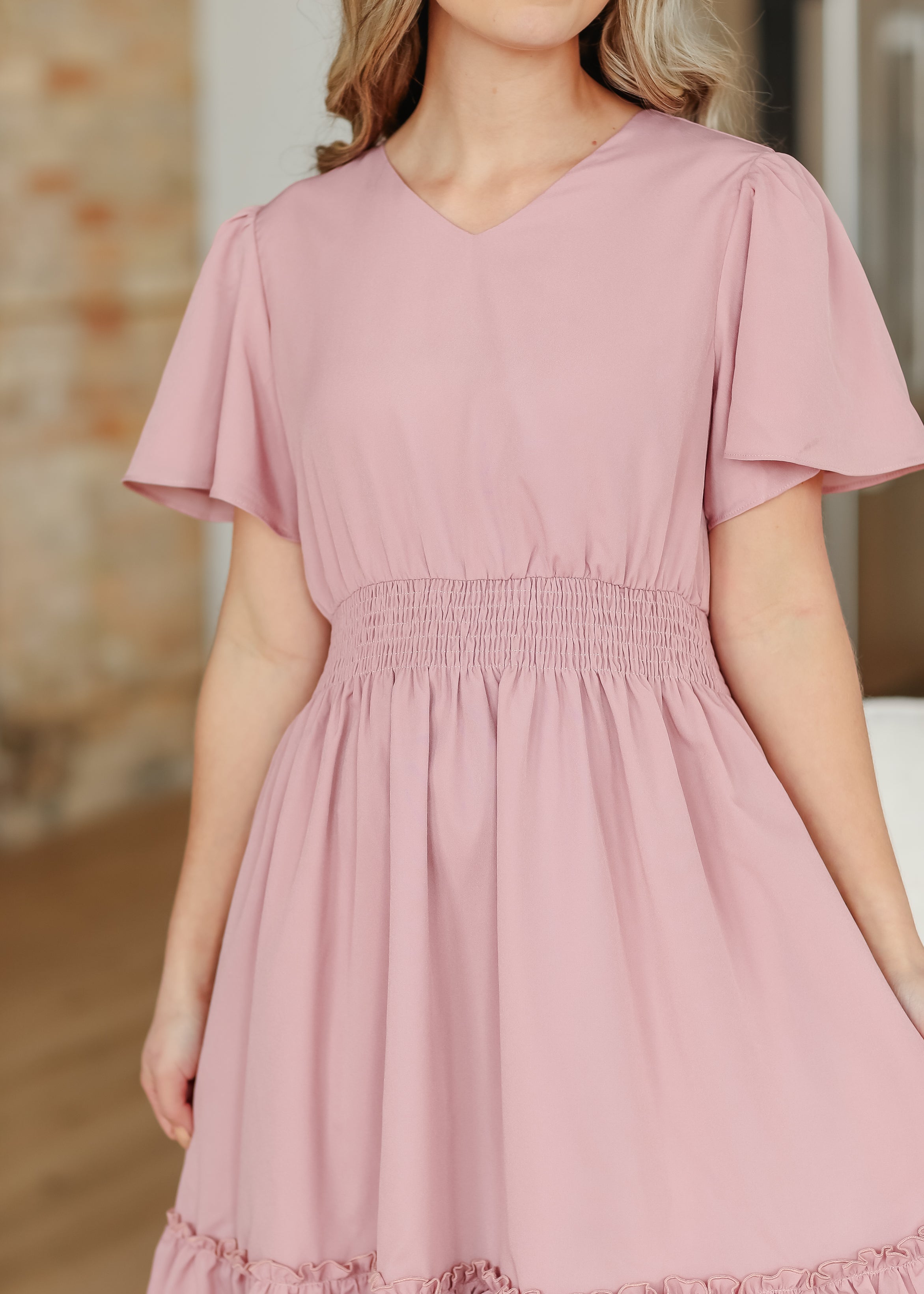 Sophie V-neck Midi Dress | Includes Plus Size
