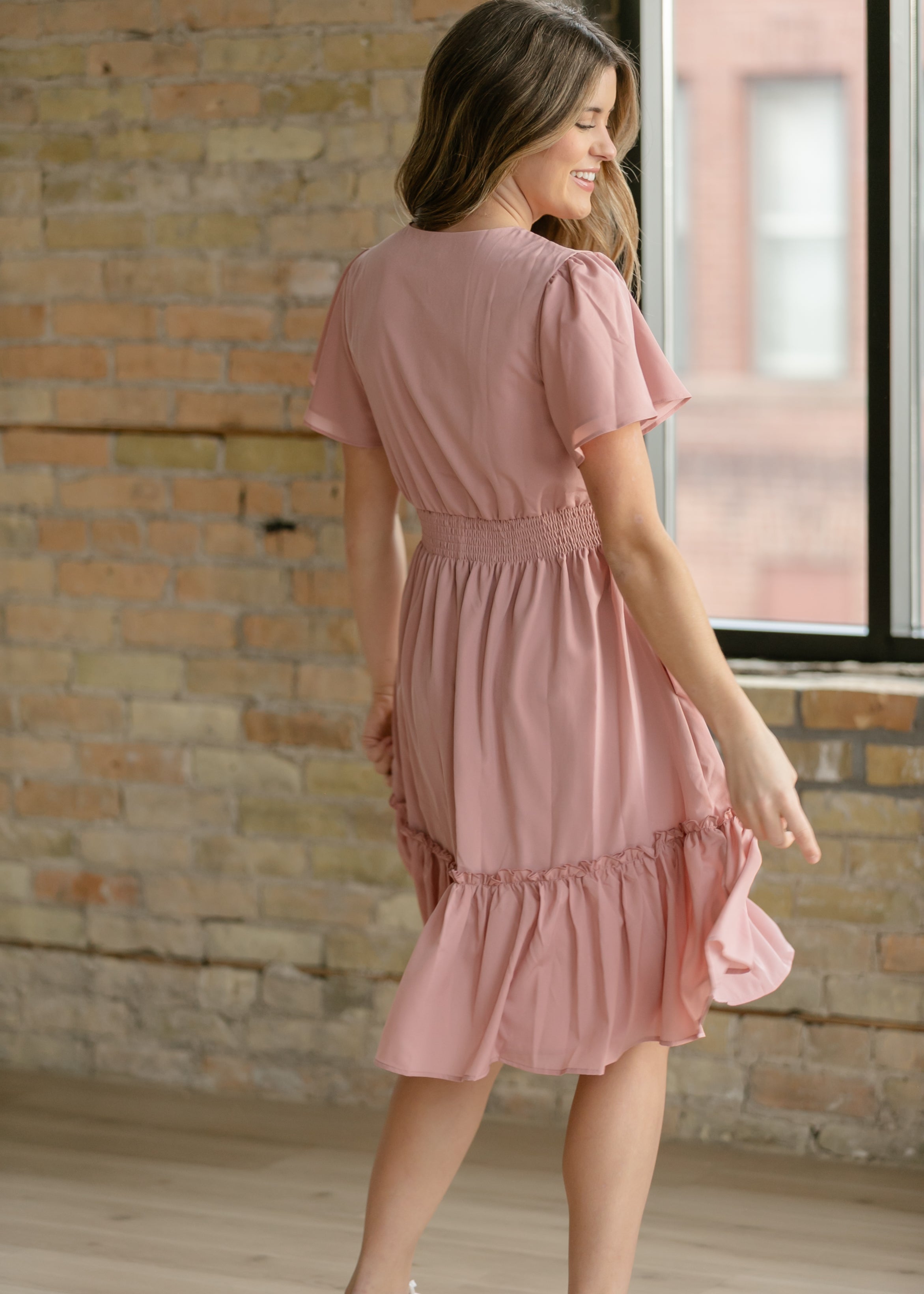 Sophie V-neck Midi Dress | Includes Plus Size