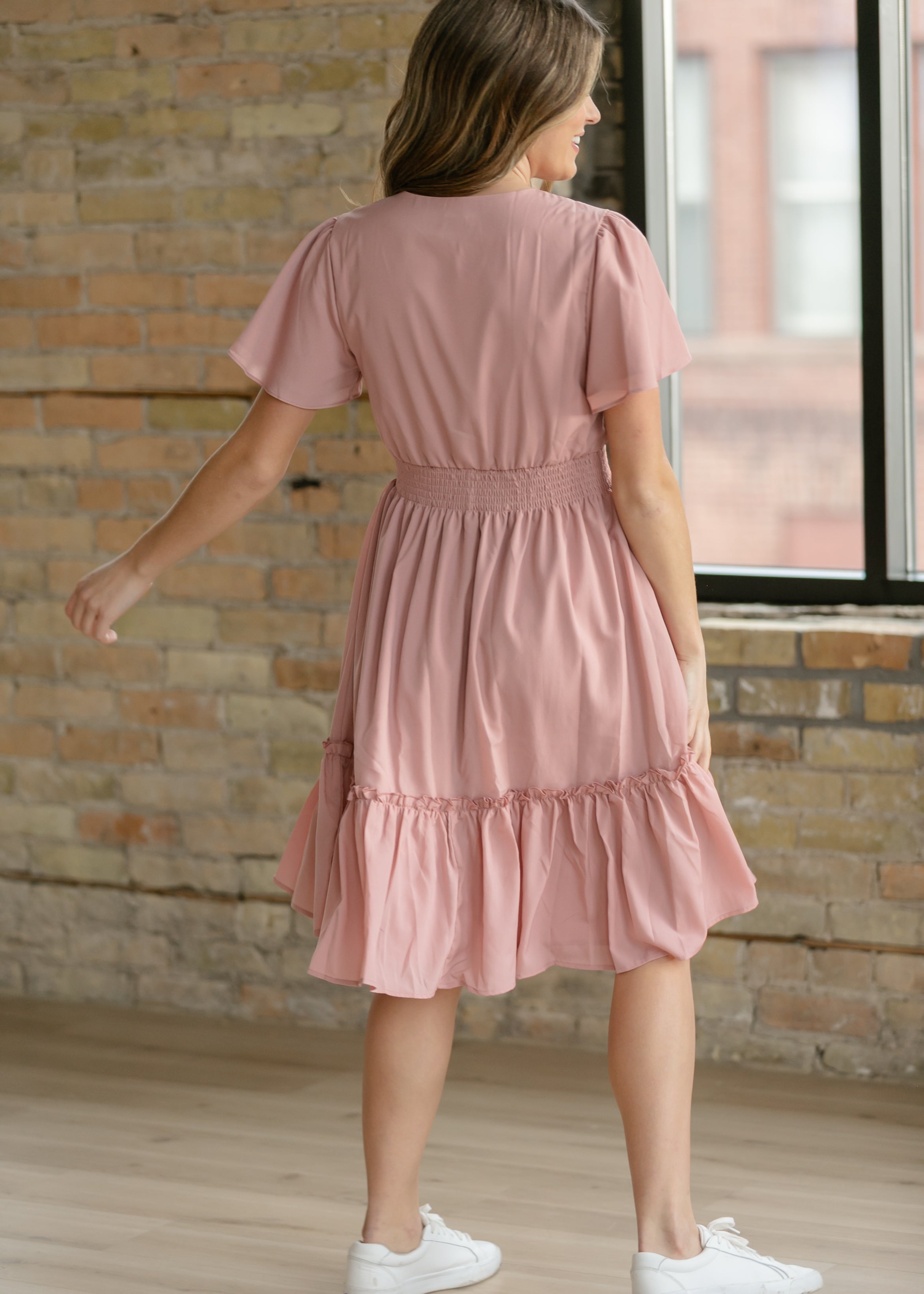 Sophie V-neck Midi Dress | Includes Plus Size