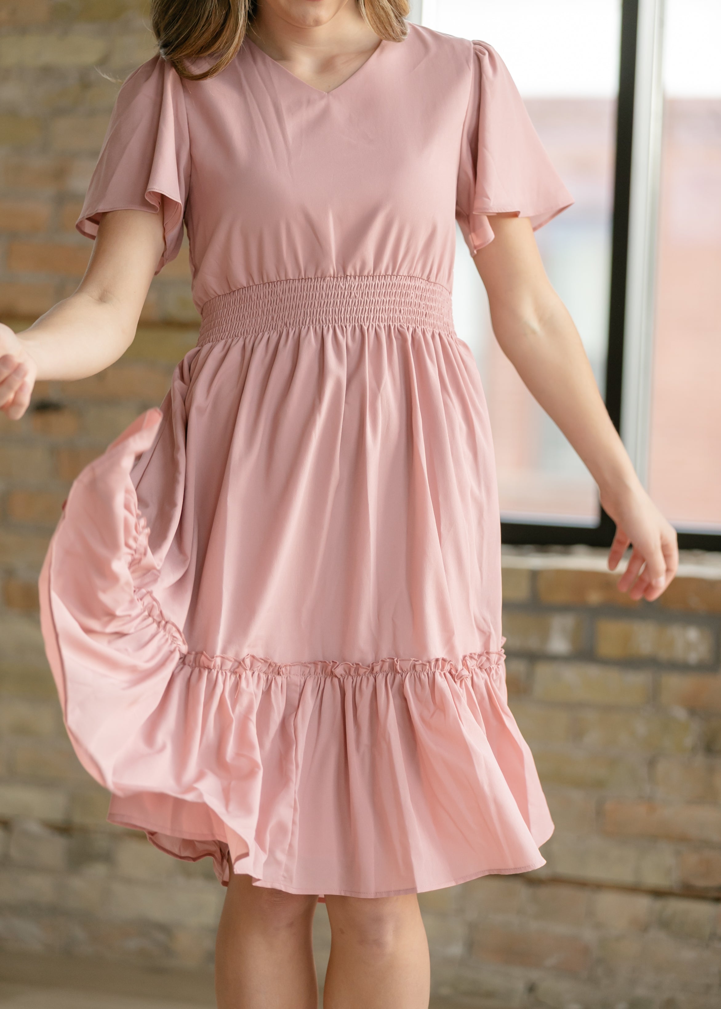 Sophie V-neck Midi Dress | Includes Plus Size