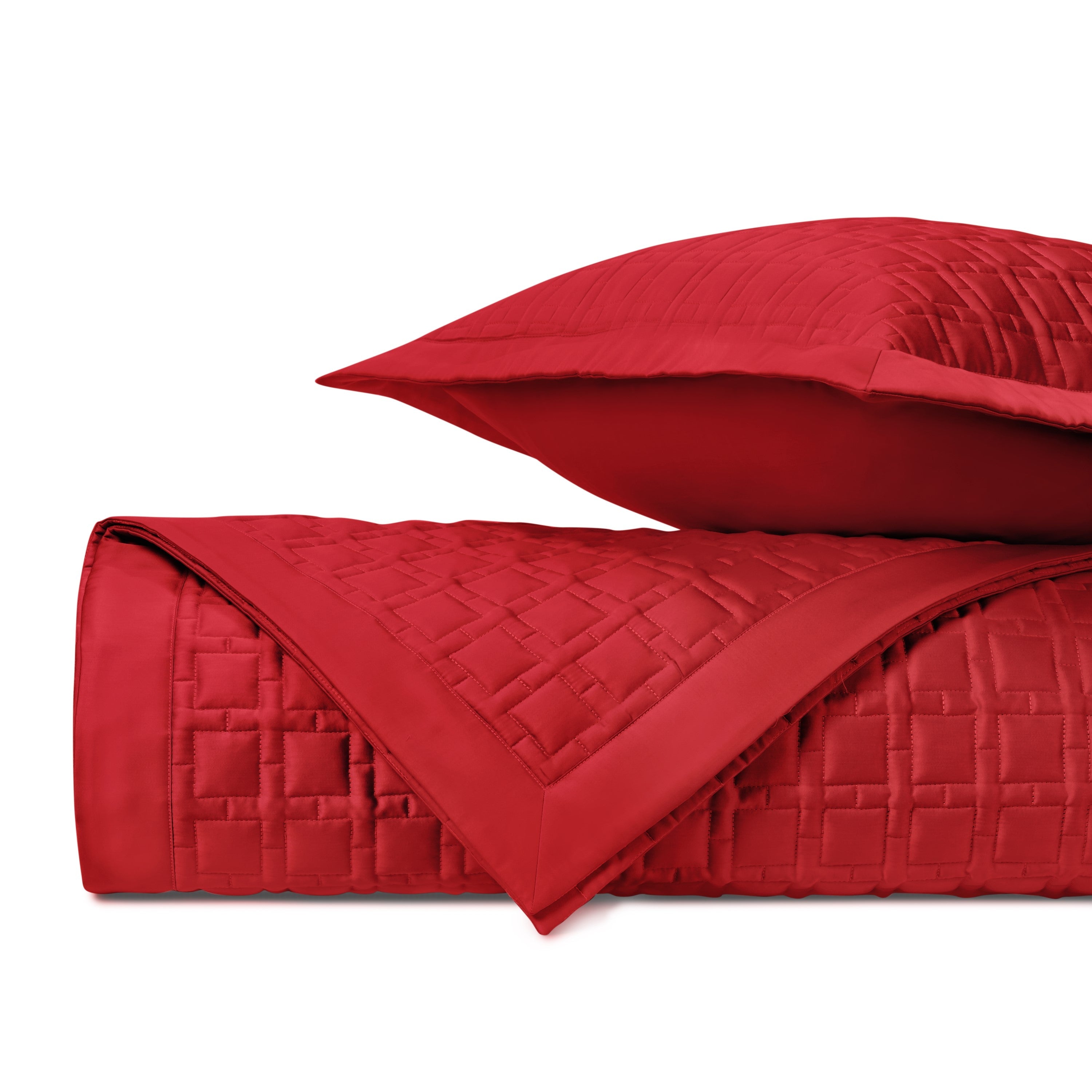 Square Quilted Coverlet (euro) Set