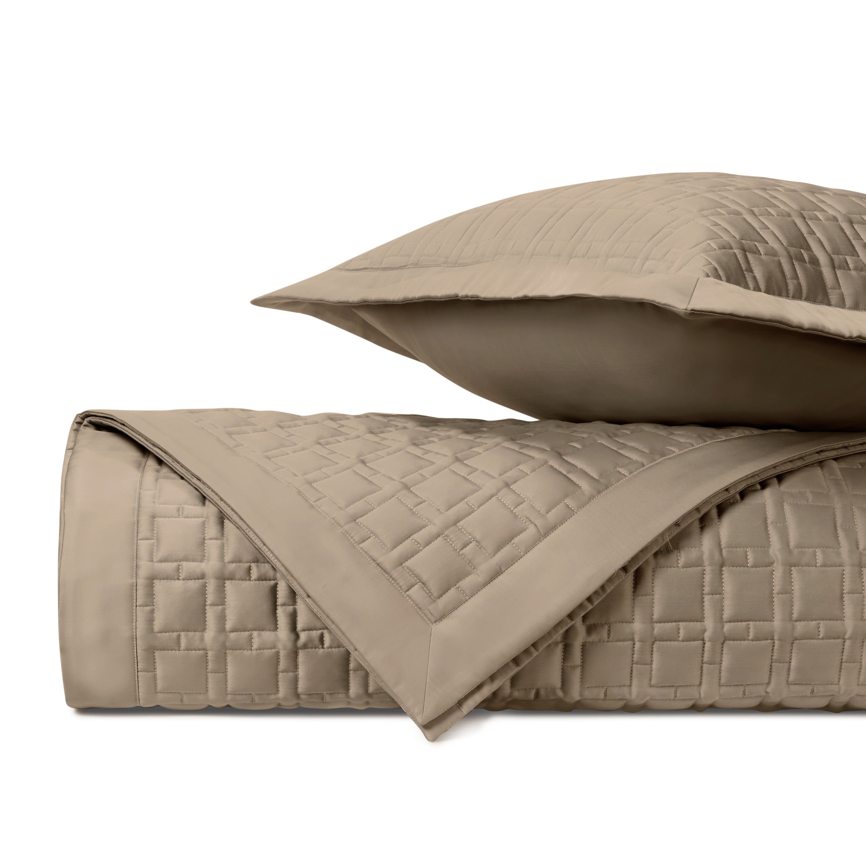 Square Quilted Coverlet (euro) Set