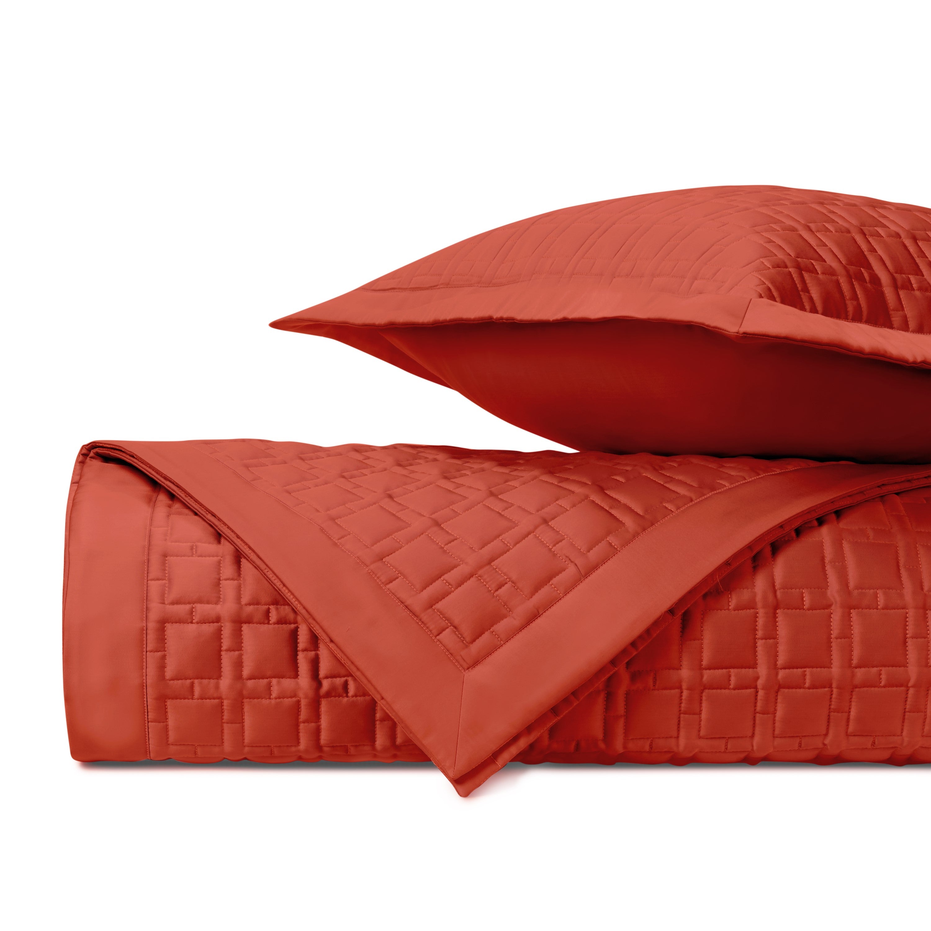 Square Quilted Coverlet (euro) Set