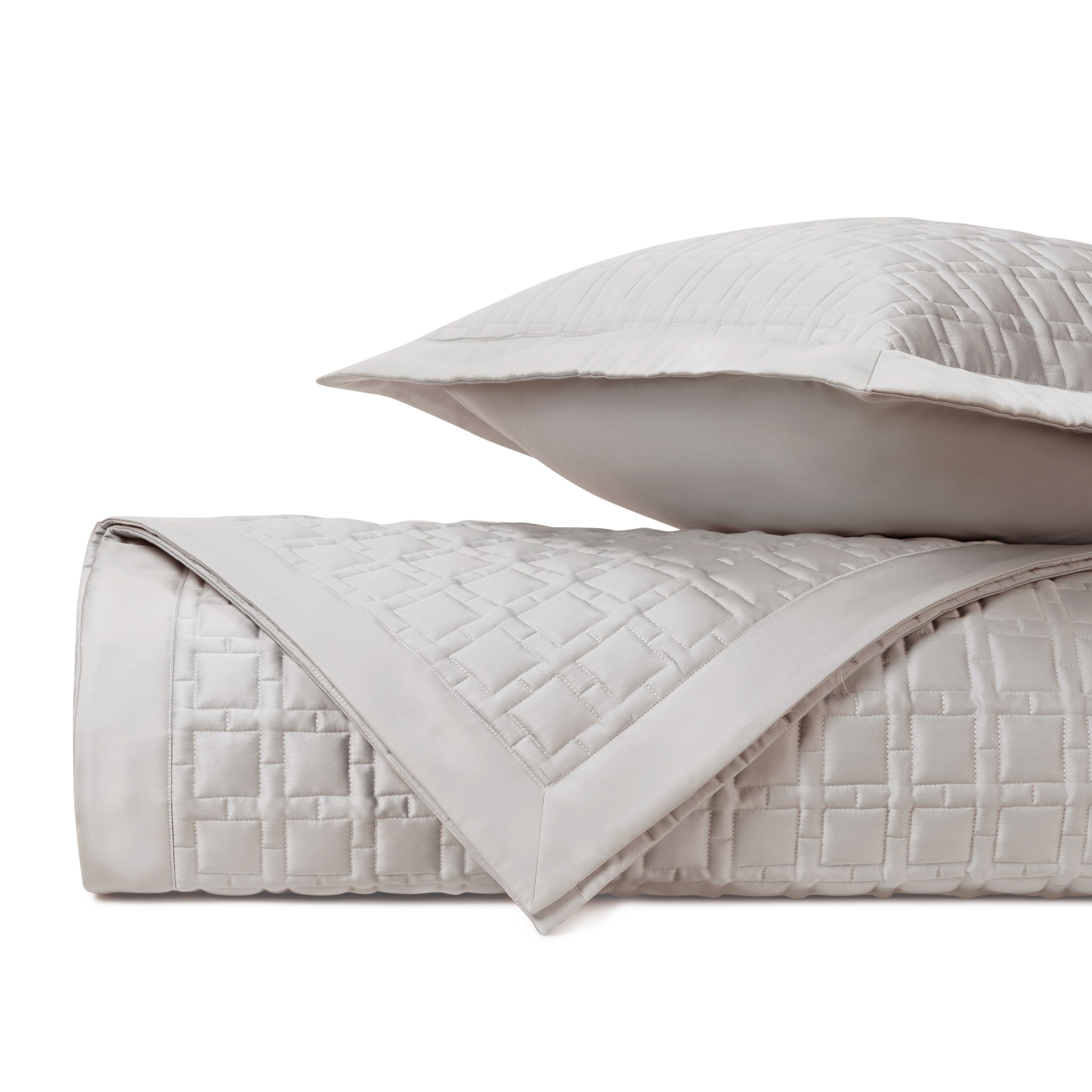 Square Quilted Coverlet (euro) Set