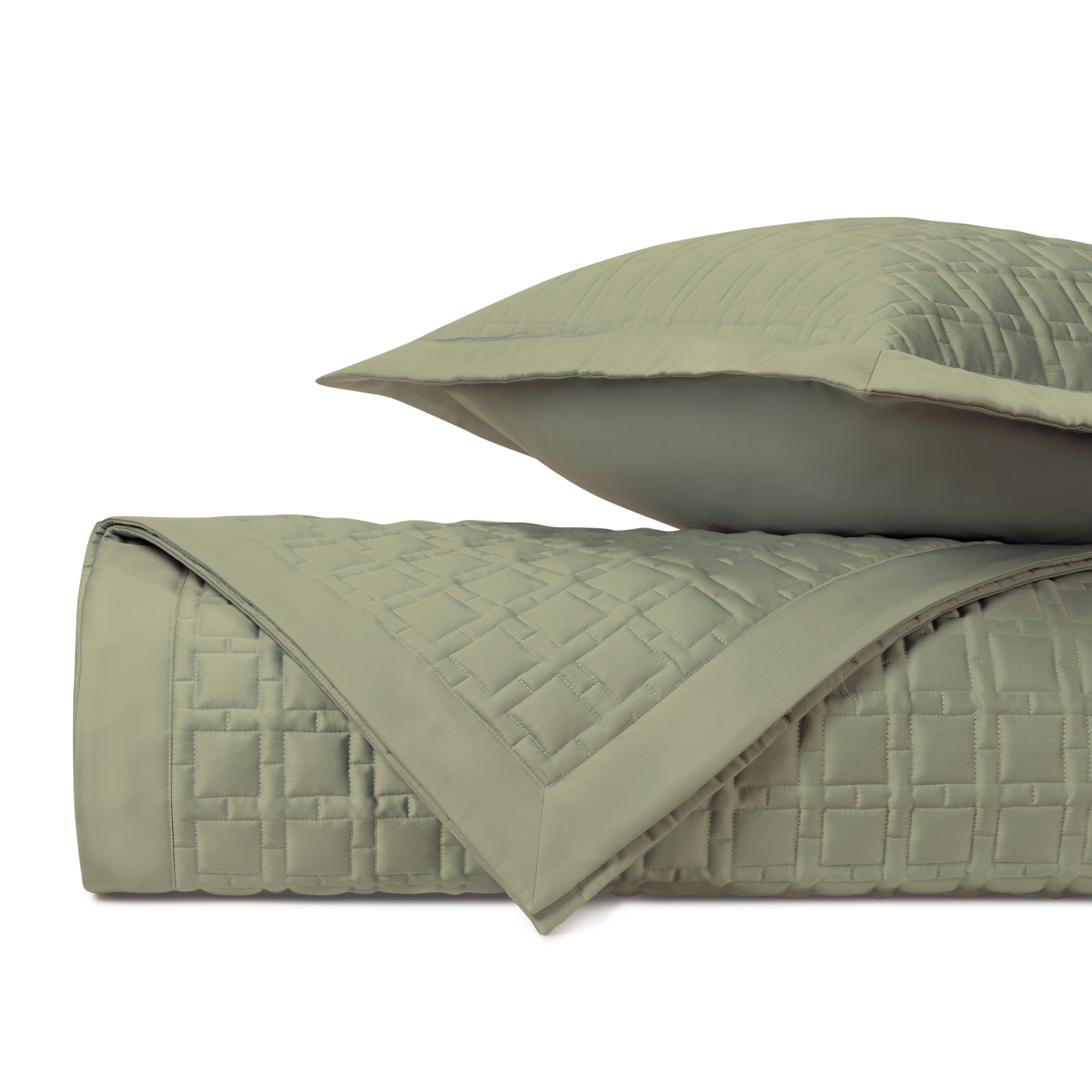 Square Quilted Coverlet (euro) Set