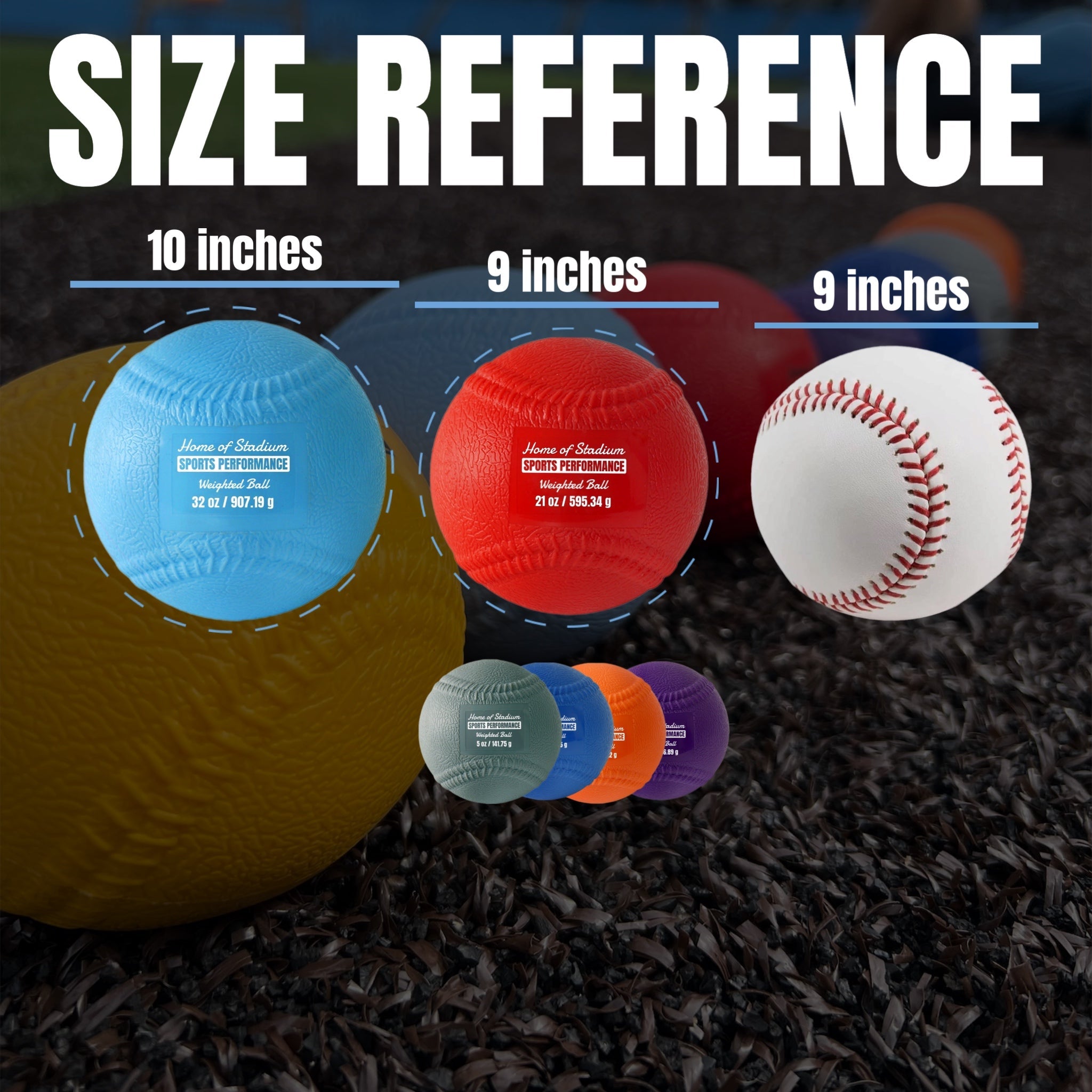 Soft Shell Weighted Balls With Seams (set Of 6)
