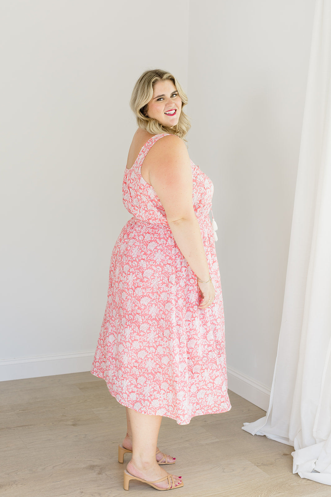 The Kiley Tank Dress In Watermelon Sorbet | Includes Plus Size