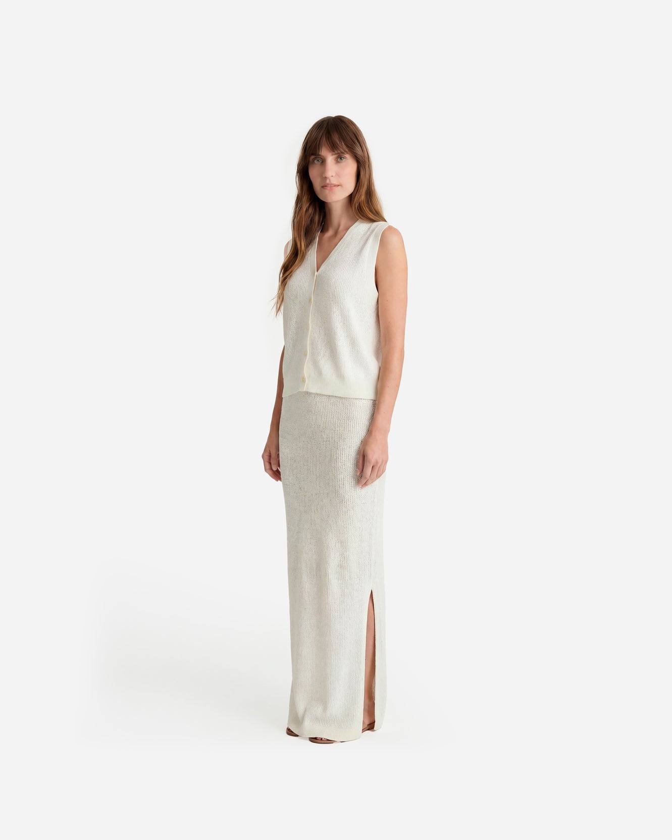 Cloud Cool Crochet Maxi Skirt