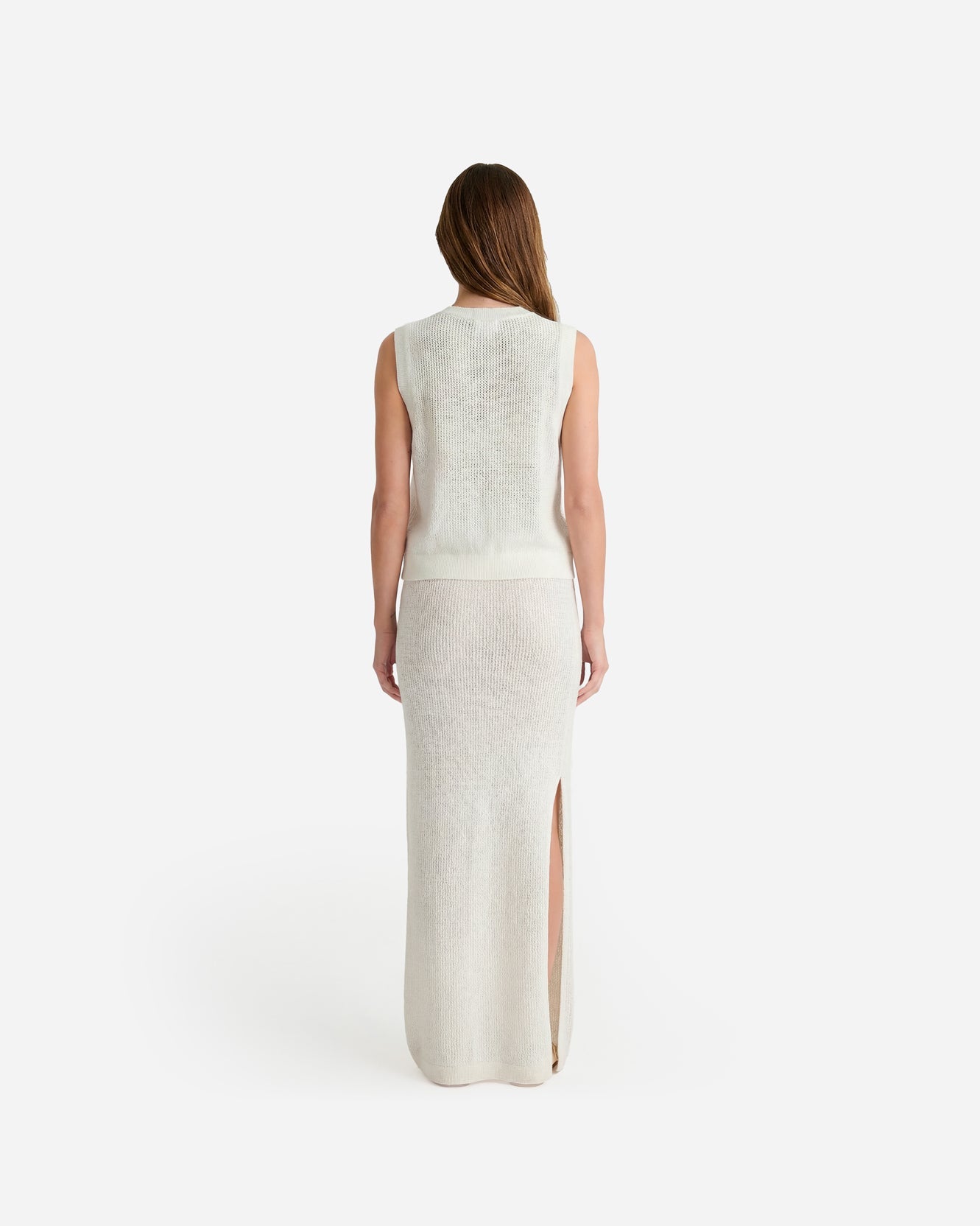 Cloud Cool Crochet Maxi Skirt