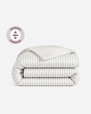 Perla Reversible Cotton Sateen Duvet Cover