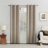 Sun Zero Easton Blackout Energy Efficient Curtain Panel, 40" x 63", Stone