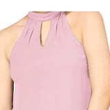 Bar III Women's Keyhole Top Pink Size X-Small