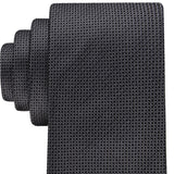 Calvin Klein Men's Interconnected Circle Tie Black  Size Regular